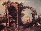 Canaletto Capriccio Ruins and Classic Buildings painting